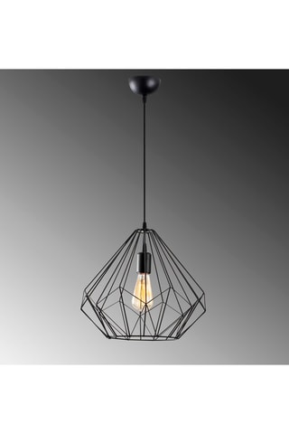 Hanglamp Diamond - Zwart - 100 W
