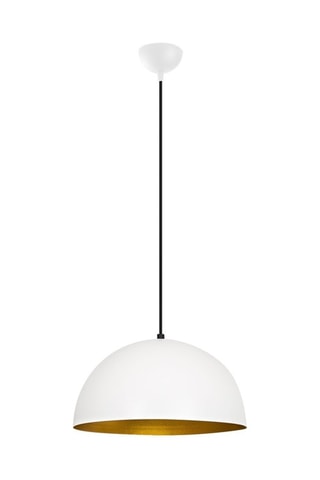 Hanglamp - Wit en Goudkleurig - 40 W
