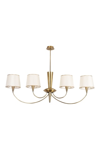 Hanglamp Pardo - Goudkleurig en Wit - 4 x 40 W