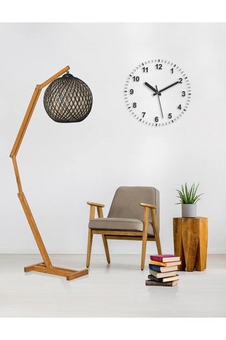 Grenenhouten Staanlamp Beehive JES - Naturel - 15 W