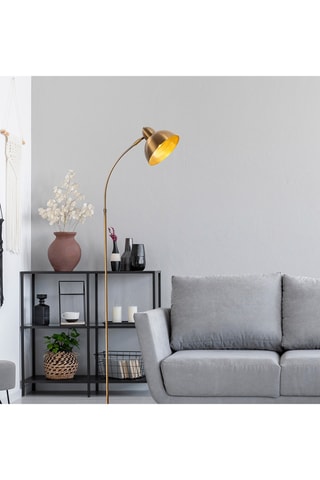 Houten Staanlamp - Zwart - 15 W