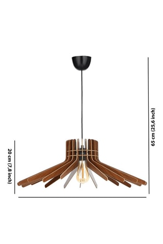 Hanglamp - Bruin - 45 - 60 W