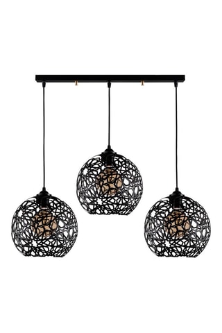 Hanglamp Fellini - Zwart - 3 x 100 W