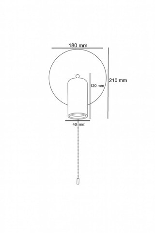 Houten en Travertijn Wandlamp - Beige - 40 W