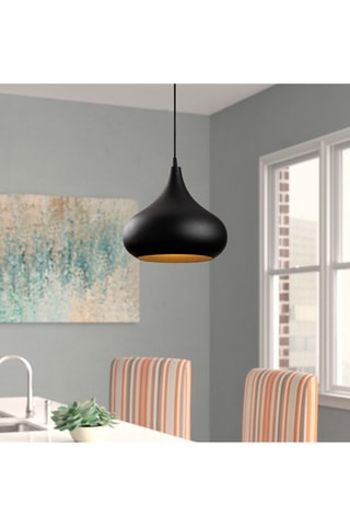 Hanglamp Saglam  - Zwart - 100 W