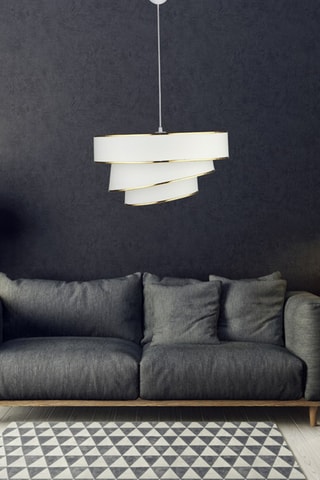 Hanglamp - Wit en Goudkleurig - 40 W