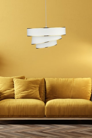 Hanglamp - Wit en Goudkleurig - 40 W