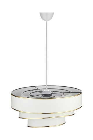 Hanglamp - Wit en Goudkleurig - 40 W