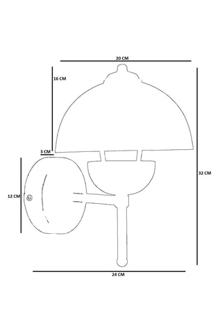 Wandlamp - Zwart - 40 W
