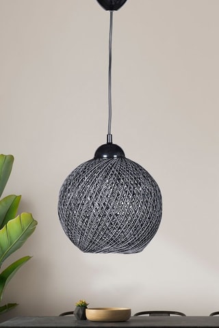 Hanglamp - Donkergrijs en Zwart - 60 W