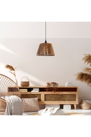 Hanglamp - Naturel en Zwart - 45 - 60 W