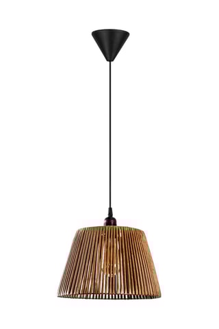 Hanglamp - Naturel en Zwart - 45 - 60 W