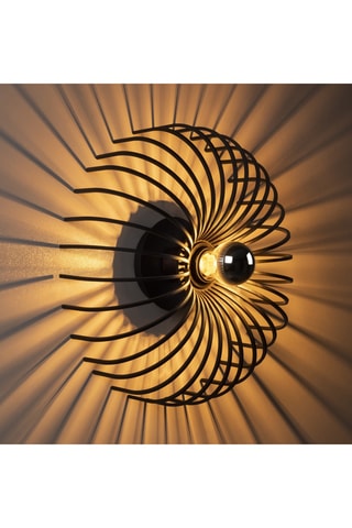 Wandlamp Aspendos - Zwart - 100 W