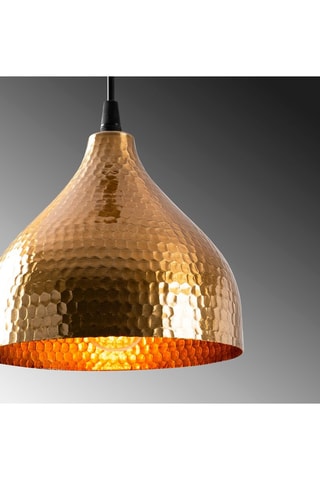 Hanglamp Tattoo - Goudkleurig en Zwart - 60 W