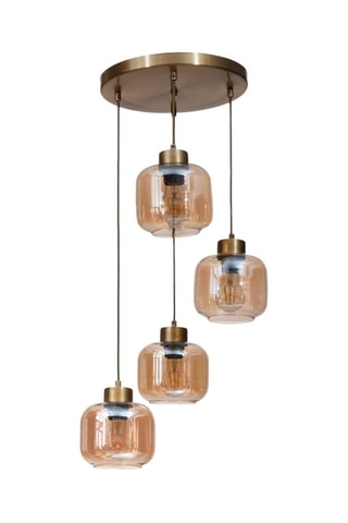 Hanglamp - Goudkleurig - 4 x 40 W