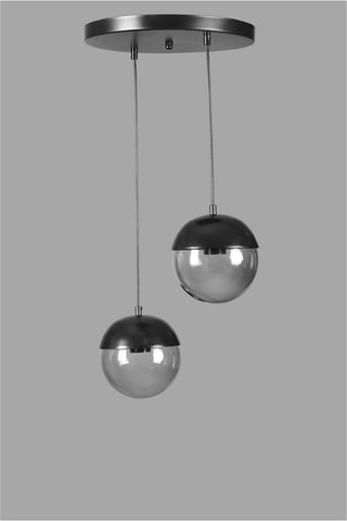 Hanglamp Küre 2 - Antraciet - 2 x 60 W