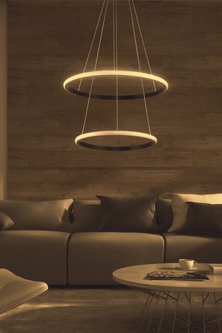 Ledhanglamp - Zwart - 2 x 40-60 W