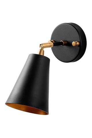 Wandlamp Evander - Zwart - 40 W