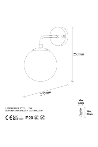 Wandlamp Viran - Goudkleurig - 40 W 