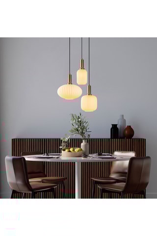 Hanglamp Asker - Goudkleurig - 3 x 40 W