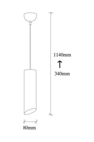 Hanglamp Sivani Zwart en Geel