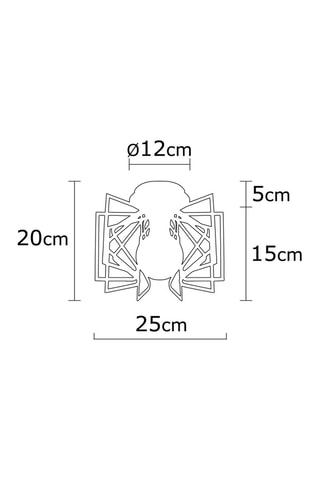 Candeeiro de teto Nemrut Preto