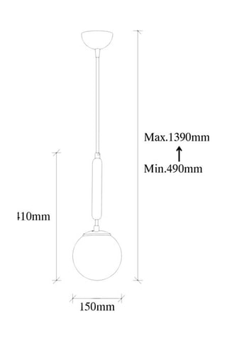 Hanglamp King - Goudkleurig - 40 W