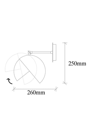 Wandlamp Berceste - Zwart - 40 W