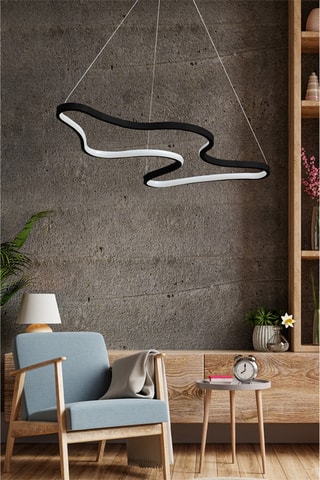 Hanglamp LED - Zwart - 40-60 W