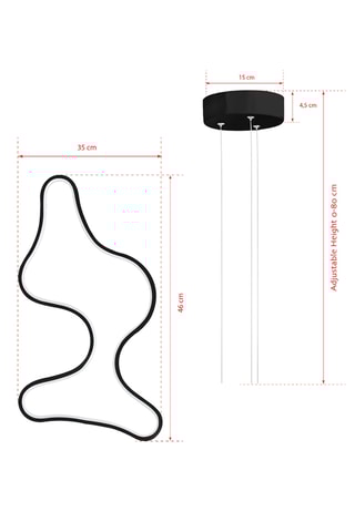 Hanglamp LED - Zwart - 40-60 W