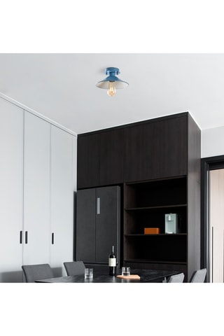 Plafondlamp - Blauw - 40 W