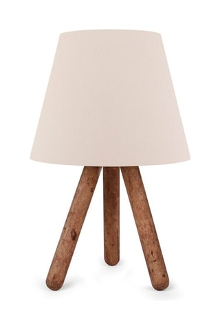 Tafellamp Ayd - Wit en Naturel - 60 W