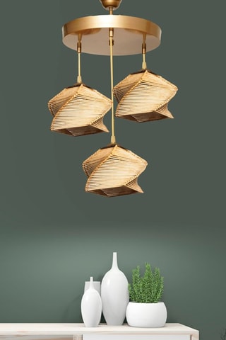 Hanglamp - Naturel - 3 x 60 W