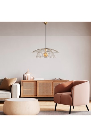 Hanglamp Mantar - Goudkleurig - 40 W