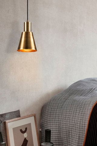 Hanglamp Kem - Goudkleurig - 100 W