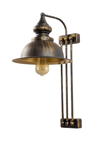 Wandlamp Saglam - Bruin en Goudkleurig - 40 W