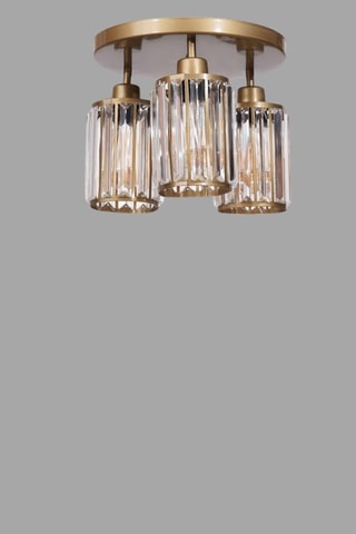 Plafondlamp - Goudkleurig - 3 x 40 W