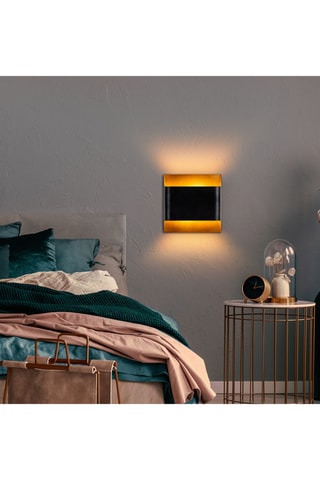 Wandlamp Bera - Zwart - 2 x 10 W