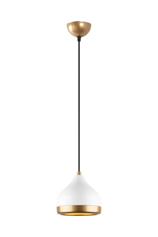 Hanglamp Yildo - Wit en Goudkleurig - 40 W