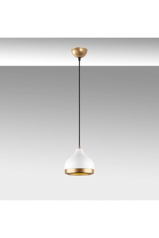 Hanglamp Yildo - Wit en Goudkleurig - 40 W
