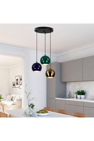 Hanglamp - Zwart - 3 x 40 W