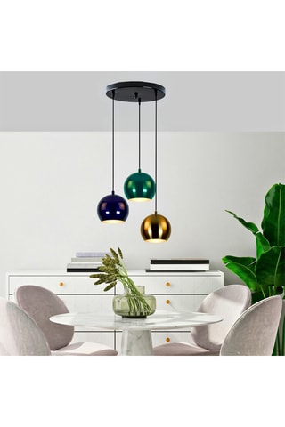 Hanglamp - Zwart - 3 x 40 W