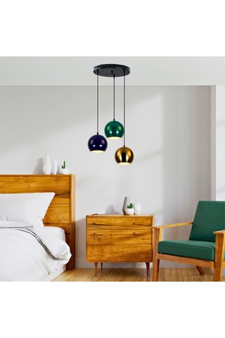 Hanglamp - Zwart - 3 x 40 W