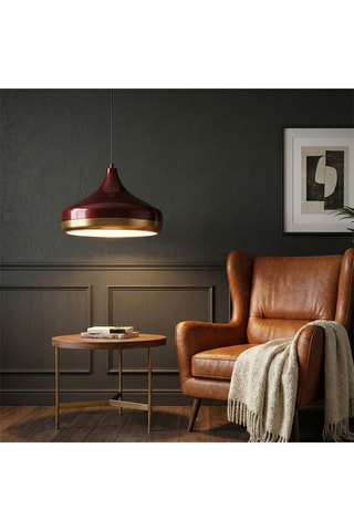 Hanglamp - Bordeauxrood - 40 W