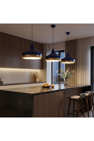 Hanglamp - Blauw - 40 W