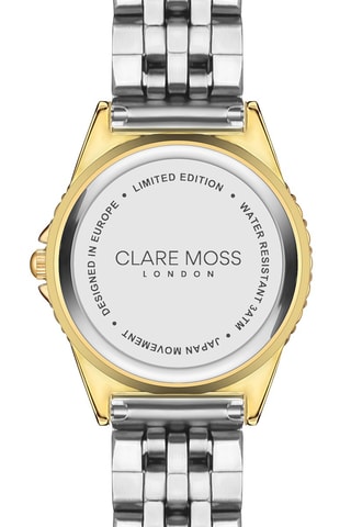 Montre à quartz en acier et zircons Kensington - Doré et argenté