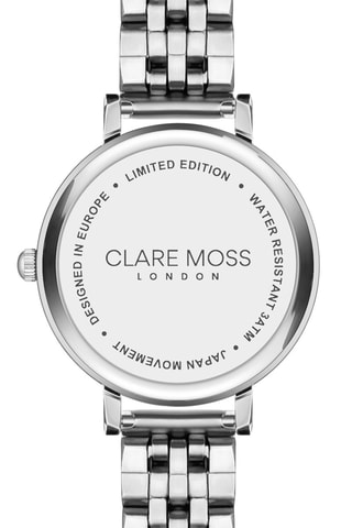 Montre à quartz en acier, nacre et zircons Symphony