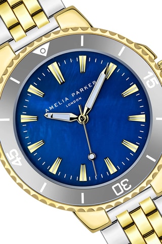 Montre à quartz en acier Orcena - Nacre