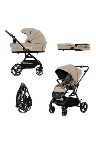 2-in-1 Kinderwagen Yoxi - Vanaf de Geboorte - Tot 22 kg - Beige