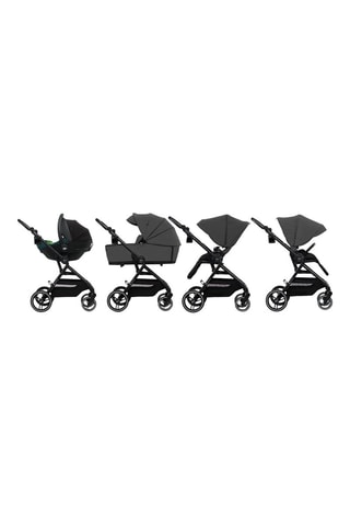 2-in-1 Kinderwagen Yoxi - Vanaf de Geboorte - Tot 22 kg - Grijs